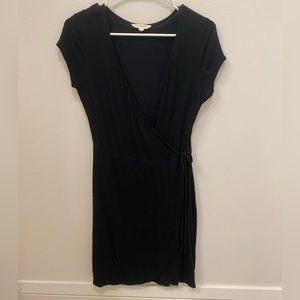 LA Hearts, black wrap dress